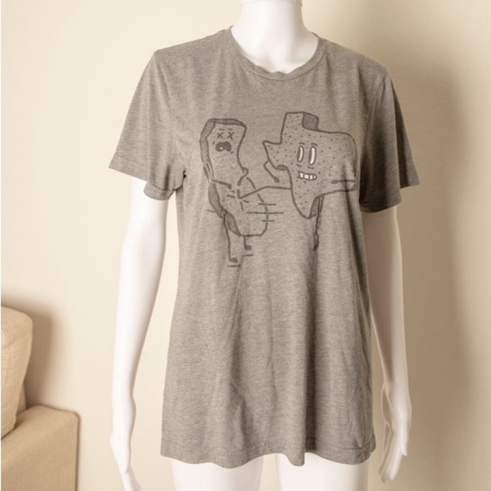 Texas VS California Kick in the Groin Dont Mess with T-Shirt